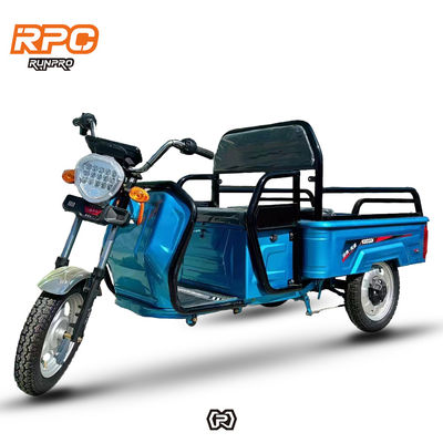 Custom Farm 1200W Electric Tricycle Motorcycle with Front Drum Rear Drum Brake System