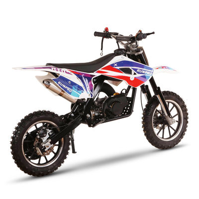 RUNPRO Two Stroke Off Road Mini Dirt Bike Good and Displacement 50CC for Max Load of 60kg