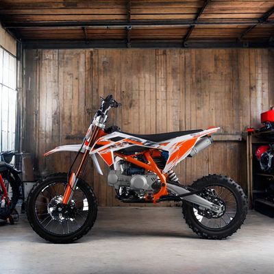 110 125cc Mini Moped Dirt Bike 4-Stroke Racing Sportbikes Starting System Kick Start