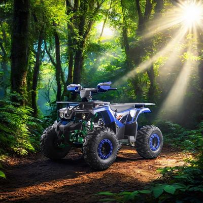 Adult Children Steel 2WD 12V Electric Manual Chain Drive with Reverse Gear 125cc Automatic ATV Quads