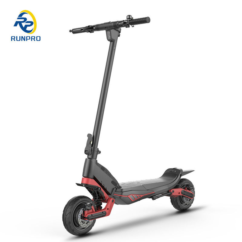 48V10.4Ah Dual Motor Foldable Electric Scooter with Aluminum Alloy Frame and LED Light