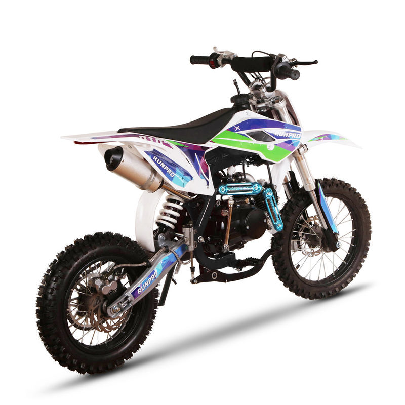 CE Approved 110cc 125cc 4 Stroke Kick Electric Start Dirt Bike Pitbike for Adult Max. Speed 61 80km/h 14/12inch Wheel