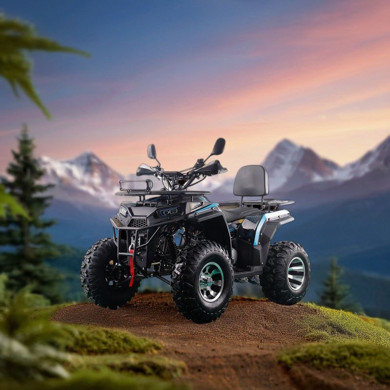 RUNPRO 200CC ATV Quad Bike for Adult Electric Pull Start and Automatic Transmission